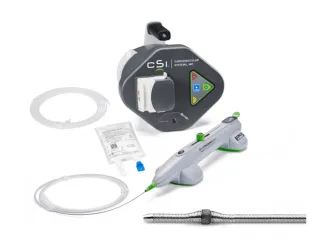Diamondback 360 coronary orbital atherectomy system with console, handpiece and consumables